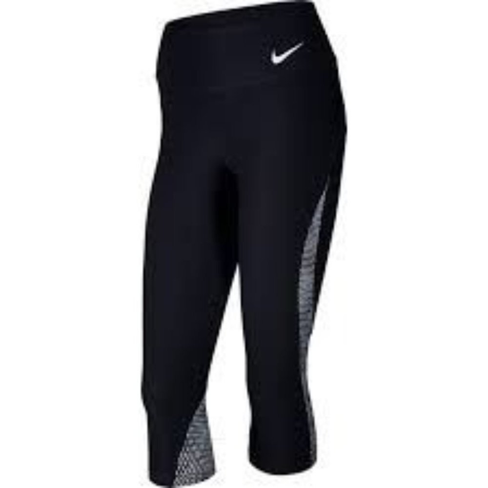 Nike Womens Stretch Athletic Yoga Running Power Training Capri Leggings Small